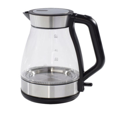 Daewoo Aqua 1.7L Stainless Steel and Glass Kettle